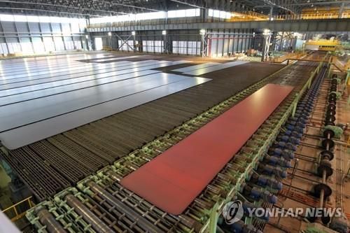 현대제철 후판 생산 모습