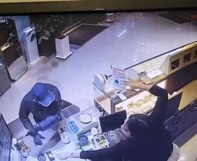 구속된 A씨 범행 당시 모습