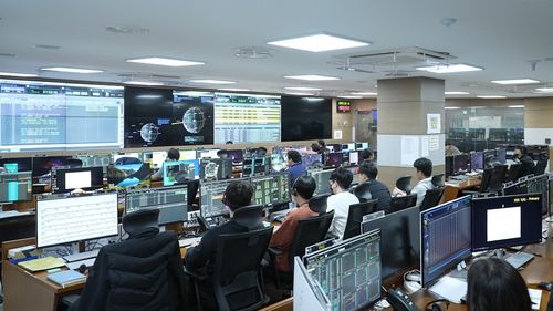 고도 하강 기동 수행중인 항우연 연구팀