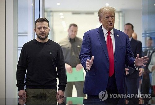 도널드 트럼프 미국 대통령과 볼로디미르 젤렌스키 우크라이나 대통령