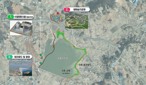 잠홍저수지 명품화 사업 조감도