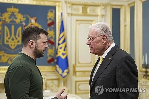 볼로디미르 젤렌스키 대통령과 키스 켈로그 미국 러시아-우크라이나 특사