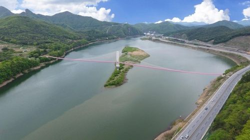 시루섬 기적의 다리 조감도