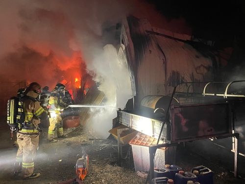 영천시 농사용 창고 화재