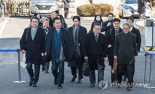 탄핵심판 10차 변론 참석하는 국회 탄핵소추단