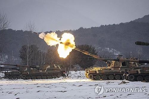 '맹호의 불꽃' K9A1 포탄사격