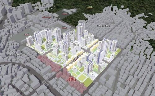 도봉구 방학동 618번지 모아타운 정비 후 조감도