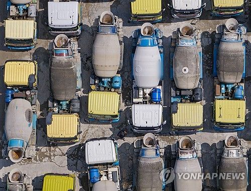 수도권 레미콘 운송노조 파업 돌입