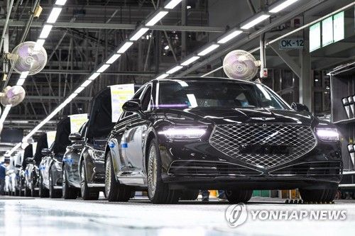 현대차 제네시스 생산라인
