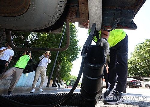 노후 경유차량의 배출가스 농도 측정