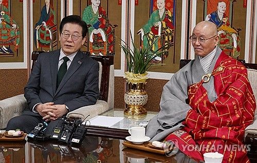 이재명 대표, 태고종 총무원장 예방
