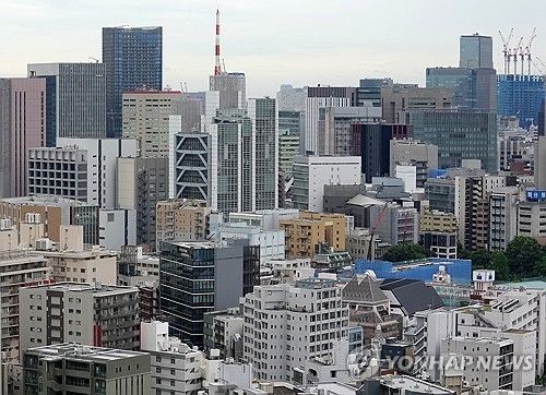 일본 도쿄 도심 풍경