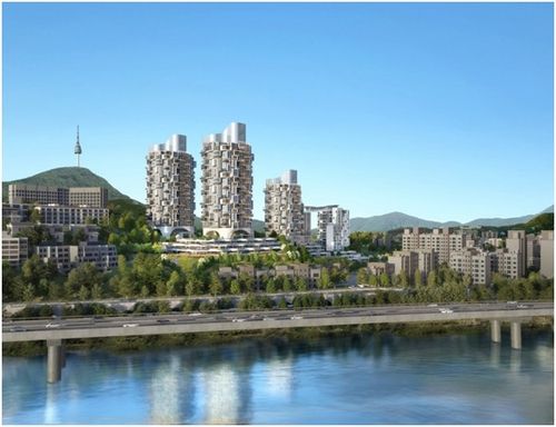 희림건축이 제안한 한남하이츠아파트 투시도