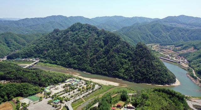 홍천 팔봉산 전경