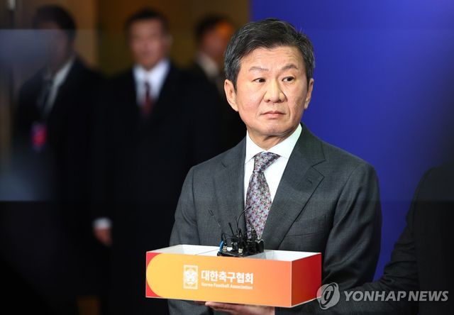 4연임 성공의 정몽규 축구협회장