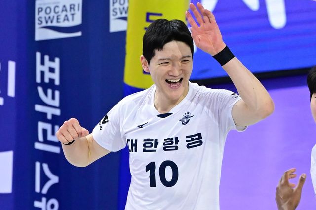 대한항공의 주전 공격수 정지석