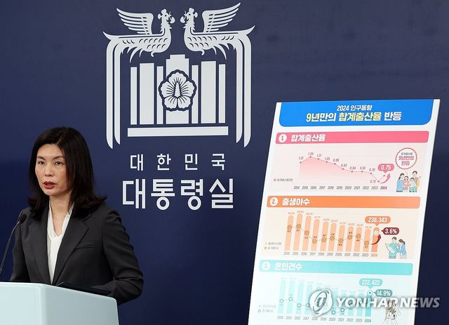 대통령실, 2024년 합계출산율 관련 브리핑