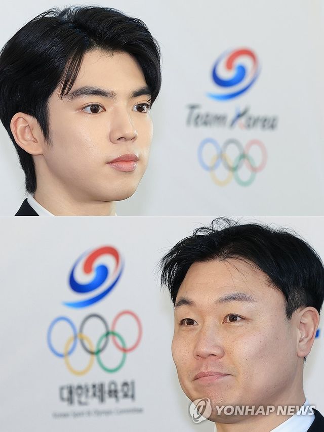 IOC 선수위원 후보 면접 참석한 차준환-원윤종