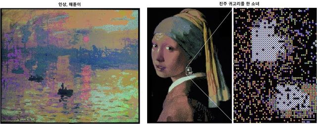 색소 없이 재현한 명화들 