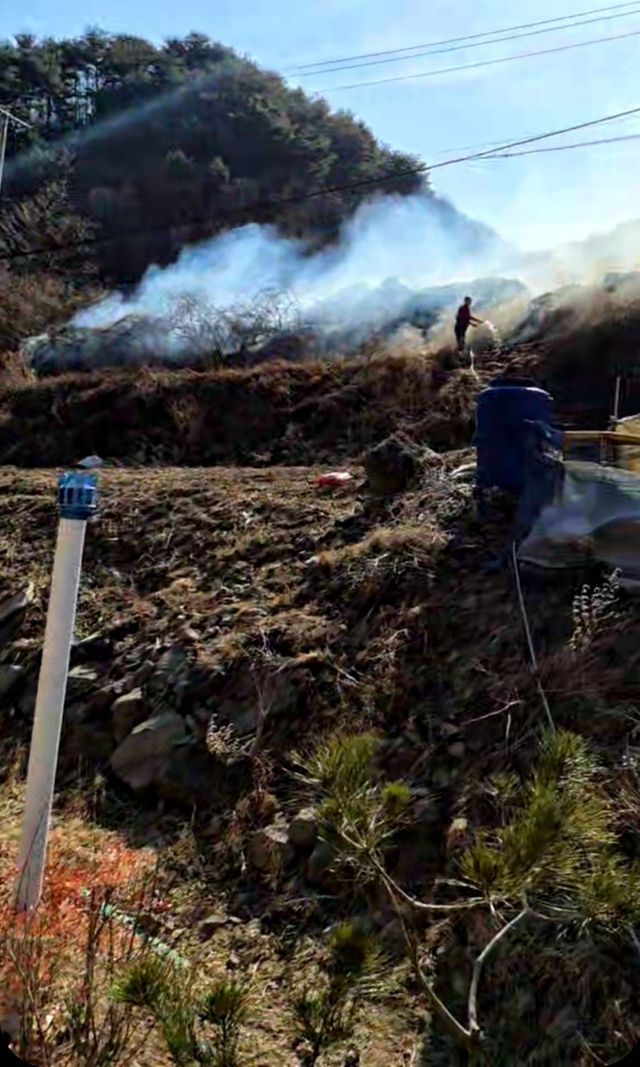 안동 산불 발생