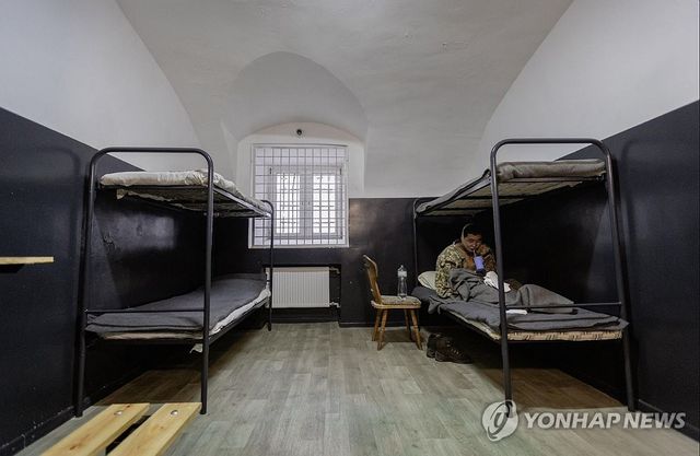 우크라이나군에 생포된 북한군