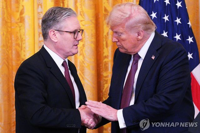 키어 스타머 영국 총리와 도널드 트럼프 미국 대통령