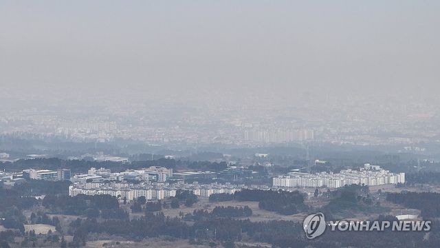 제주 초미세먼지 농도 '나쁨'