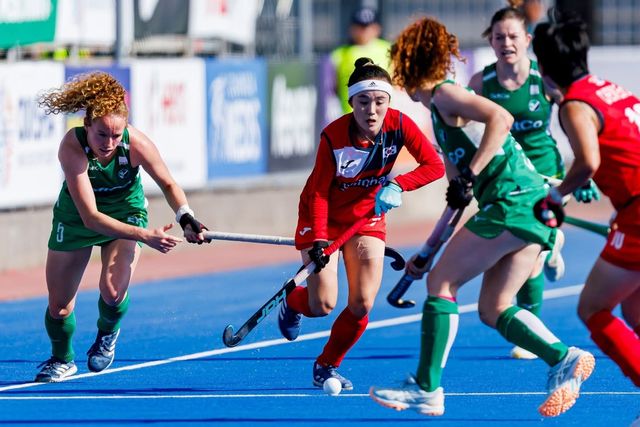 한국과 아일랜드의 경기 모습. 