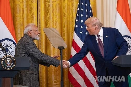 모디 인도 총리와 트럼프 미국 대통령