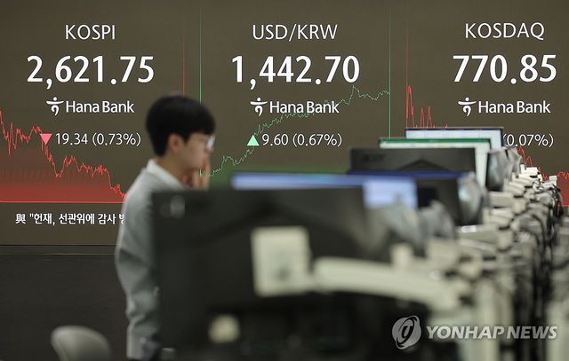 코스피·코스닥 하락 마감