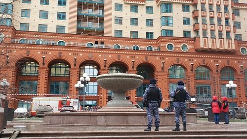 출입 제한된 러시아 모스크바 아파트