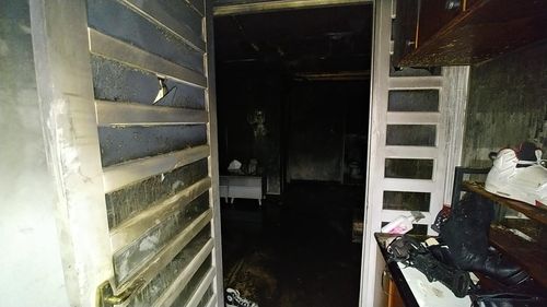 경북 김천 아파트 화재 현장