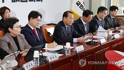 발언하는 권영세 비대위원장