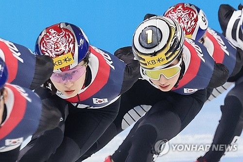 훈련 임하는 최민정-김길리