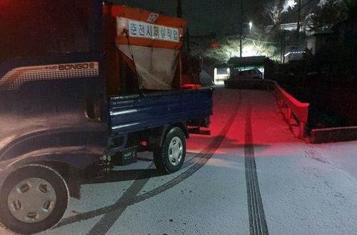 춘천시 제설작업