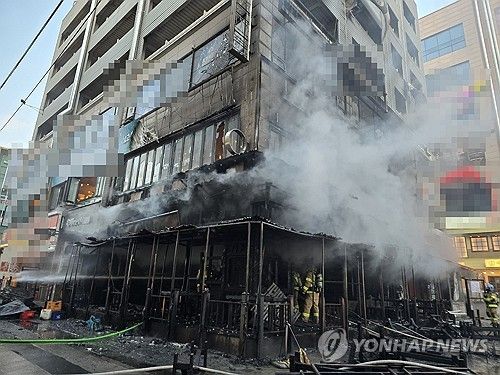 인천 구월동 로데오거리 상가 화재