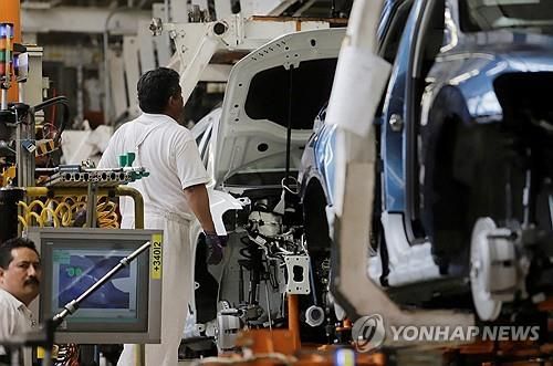 멕시코 자동차 생산공장 현장
