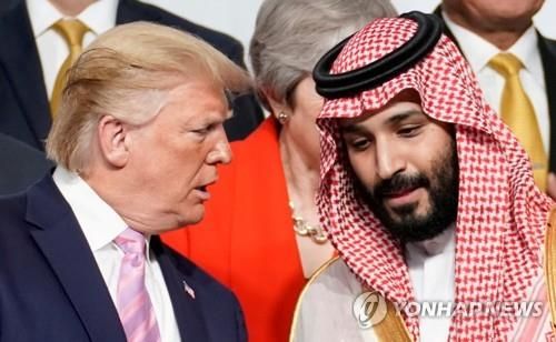도널드 트럼프 미국 대통령과 무함마드 빈살만 사우디아라비아 왕세자 [로이터 연합뉴스 자료사진. 재판매 및 DB 금지]
