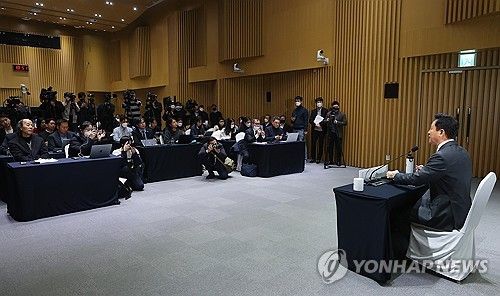 외신기자들과 만난 오세훈 서울시장