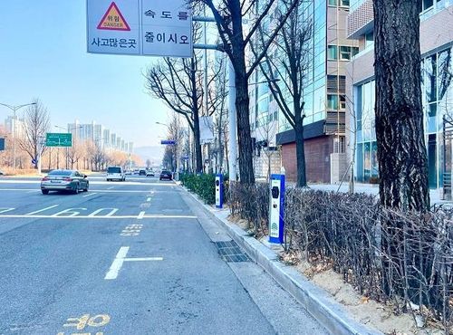 무인주차시스템을 도입한 위례성길 공영주차장