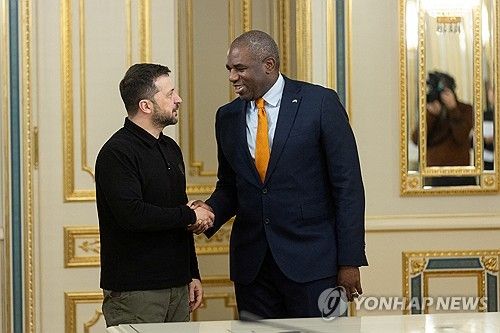 젤렌스키 만난 래미 영국 외무 장관