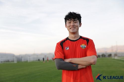 튀르키예에서 전지훈련 중이던 강원FC 이기혁.