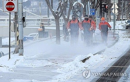 순창군 눈 치우기