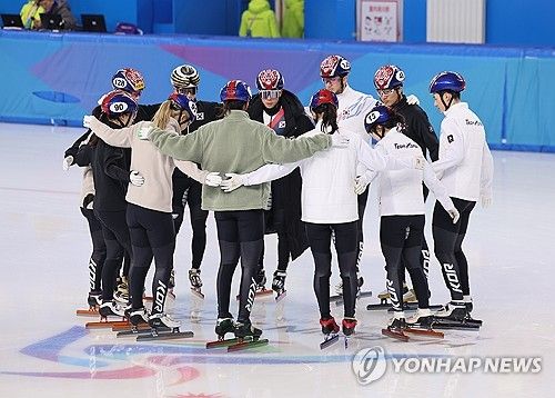 결의 다지는 쇼트트랙 대표팀