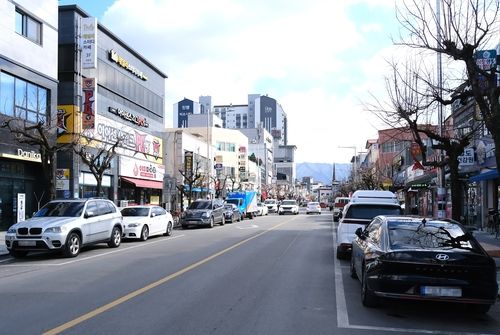 영동읍 중앙로타리∼영동역 구간 도로