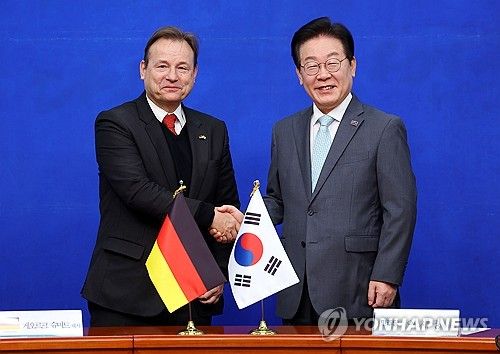 이재명 대표, 게오르크 슈미트 주한독일대사 접견