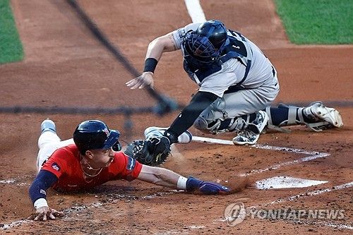 2024시즌 메이저리그 보스턴과 양키스의 경기 모습. 