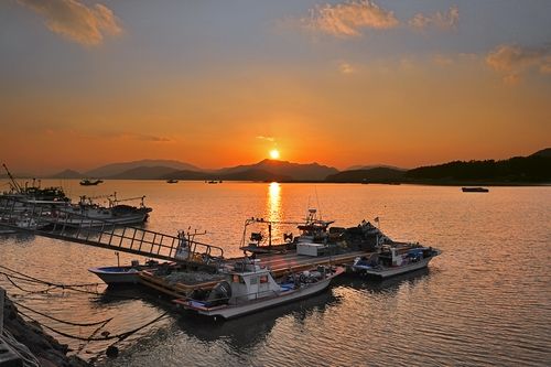득량만 일몰[사진/임헌정 기자]