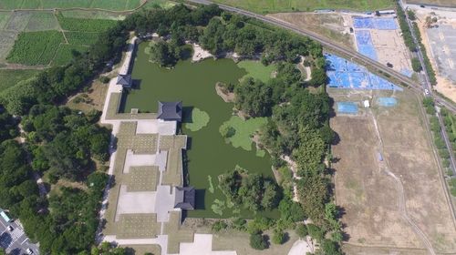 2017년 촬영한 경주 동궁과 월지 항공 사진