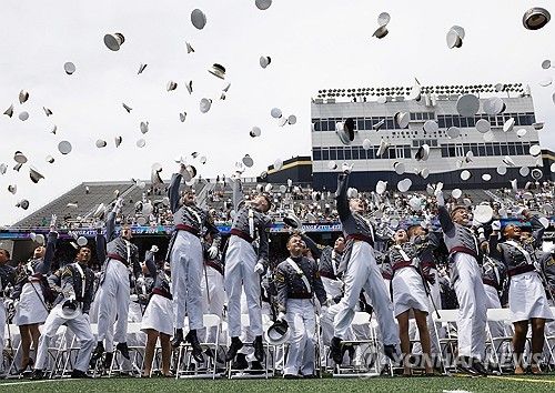 미국 웨스트포인트 육군사관학교 졸업식